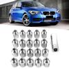 20pcs Stainless Steel Wheel Lug Nuts M12x1.5 Thread Universal Auto Car Accessories