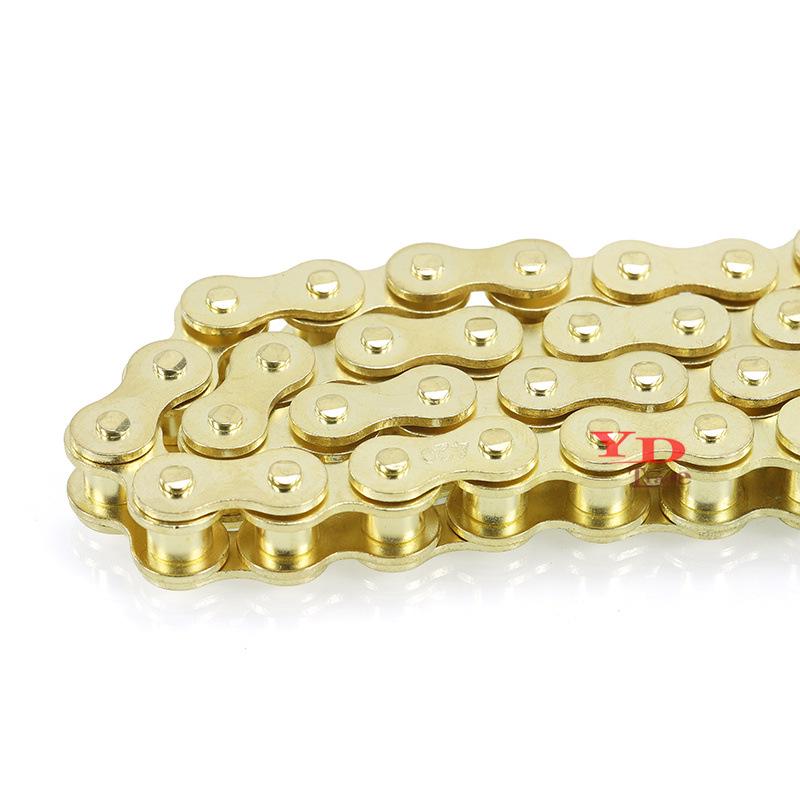 Gold Racing Chain for Off-road Motorcycles, ATVs, and Buggies - 420 Chain