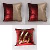 Glitter Pillowcase With Sequins Cotton And Suede For Sofa Bed Decor