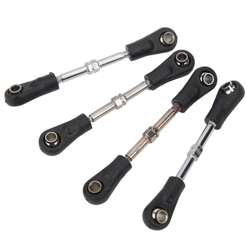4pcs Adjustable Steering Tie Rod Linkage Replacement Accessory for 110 RC Off Road Vehicle