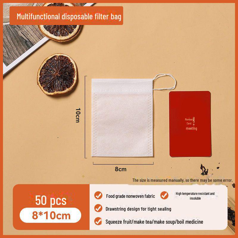 Disposable Non-Woven Tea Bag for Seasonings and Marinades - Food Grade Filter Bag