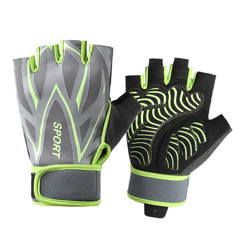 

Fitness Equipment Men and Women Gloves In Summer Half Finger Outdoor Driving Cycling Yoga Anti Slip Wear Resistant Breathable Weightlifting XL