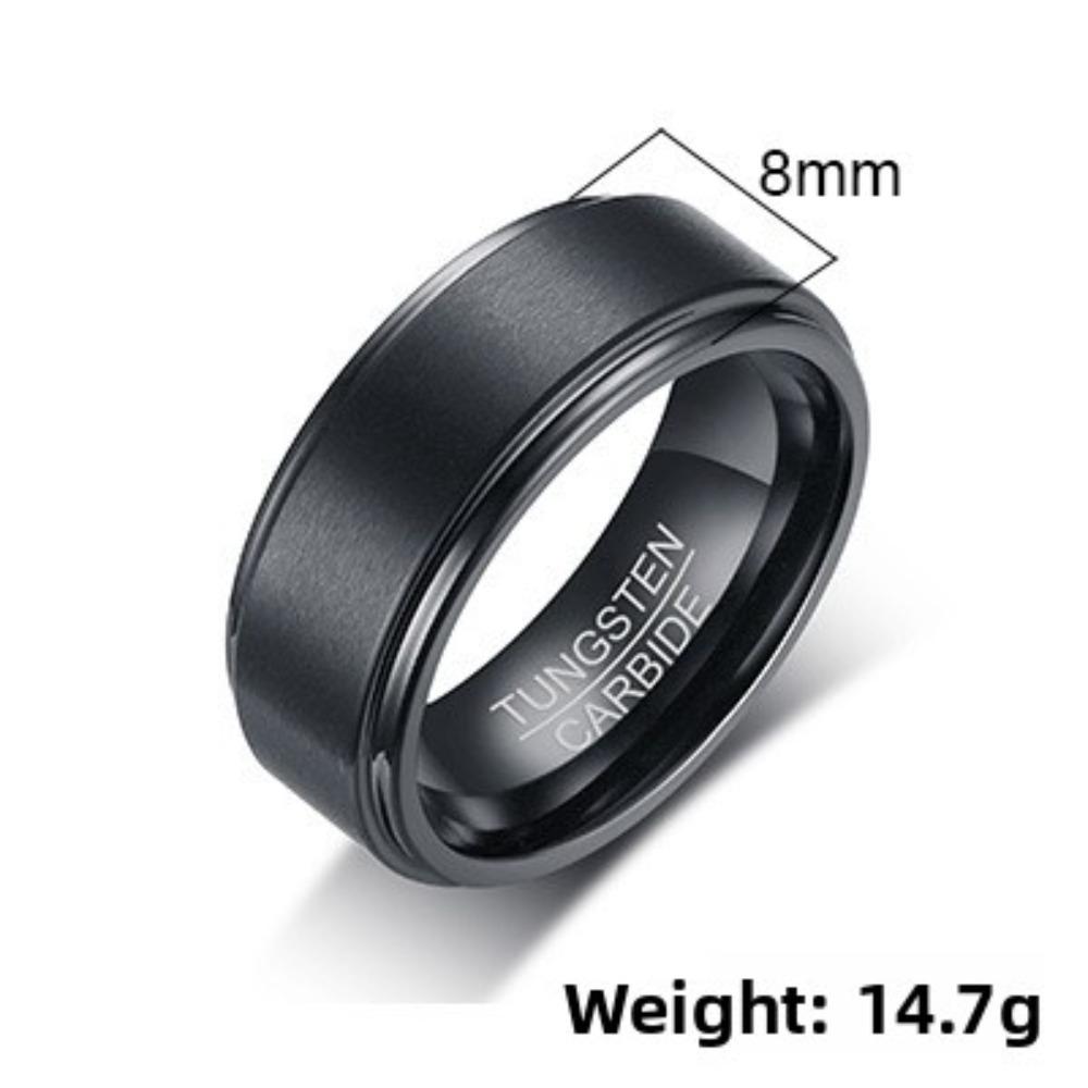 Wolframstahlring für Herren Minimalistisches Design Langlebiger Ehering Stilvolles Accessoire
