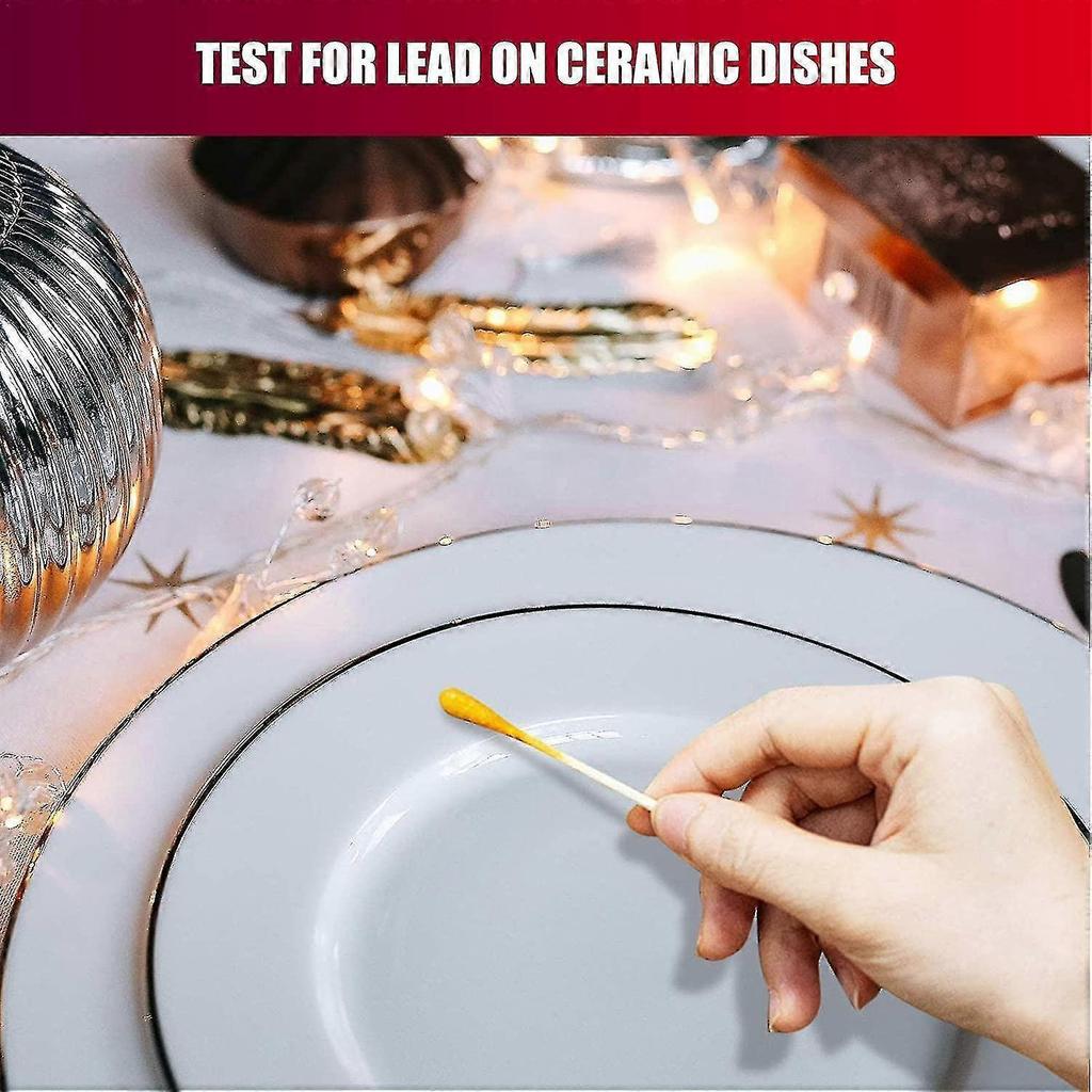 Lead Test Kit With Test Swabs,instant High-sensitive Non-toxic Lead Testing Kit | Non-toxic Home Instant Test Kit For Plaster, Painted Wood, Metal Vin