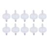 10PCS Barb Check Valve PP Plastic Ozone Resistant Diaphragm Single Way Water Stop Valve 3mm Translucent