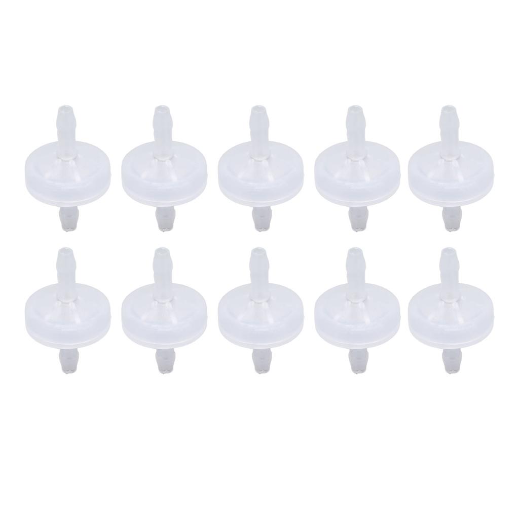 10PCS Barb Check Valve PP Plastic Ozone Resistant Diaphragm Single Way Water Stop Valve 3mm Translucent