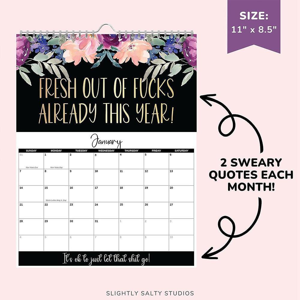 2024 Calendar For Tired-Ass Women,Wall Hanging Planners for Office,Funny Gifts