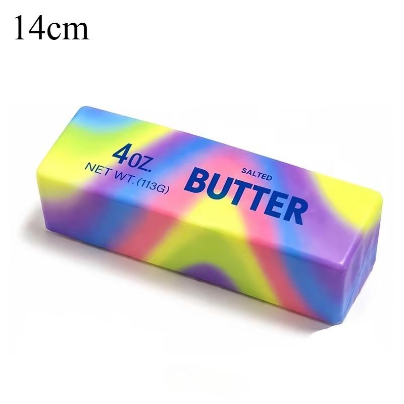 3 Farben Langsam Aufgehende Butterstange Quetschspielzeug Weich Nass Zum Ausdrücken Stressabbau Fidget Spielzeug Für Erwachsene Jugendliche Party Scherz Lustige Geschenke