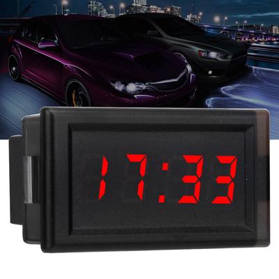 DC4.-30V Waterproof Dustproof Car Auto Electronic Clock LED Digital Display