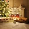 Christmas Tree Toppers Star With LED String Lights Ornaments For Christmas Home Party Decoration Festival Party New Year