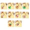 3pcs Cartoon Silicone Keychain Key Chains Christmas Doll Keyring  Christmas Decoration