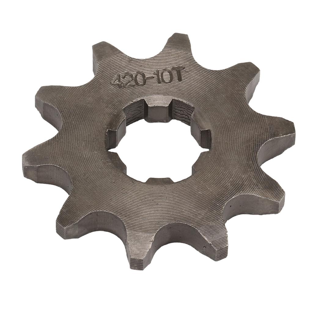 420 19T Front Engine Sprockets 10 Tooth Rear Sprocket Steel 420 Chain Kit for Off Road Bicycle ATVs