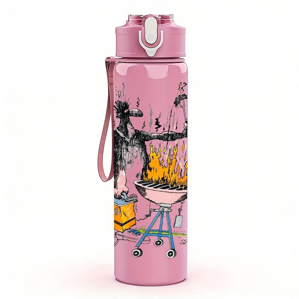 1PC Colorful Graffiti Street Art Collage Print 750ml Portable Sports Water Bottle Leakproof Gym Outdoor Travel Drink Cup