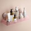 Bathroom Storage Rack Shower Caddy Organizer Load-bearing Easy To Install Suction Cup Strong Wall Floating