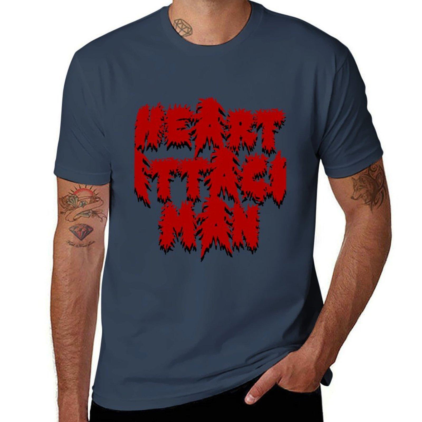 Heart Attack Unisex Hardcore TShirt Christmas Theme Tee Top S