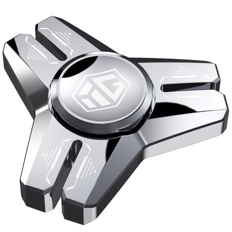 Yi Jue Stainless Steel Gyro: Black Technology Metal Stress Relief Toy.