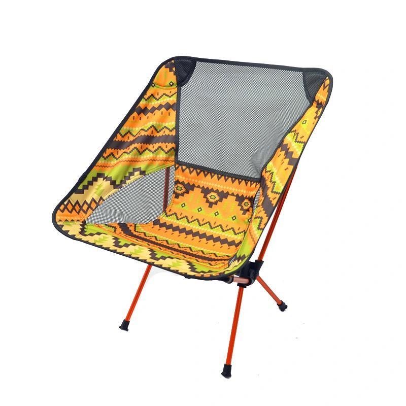 Portable 7075 Aluminum Alloy Folding Chair for Camping, Fishing, Beach, and Leisure.
