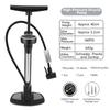 WEST BIKING 160PSI Bicycle Tire Pump Schrader/Presta/Dunlop Valve Bike Inflator Rapid Inflation Digital Pressure Gauge Bike Pump