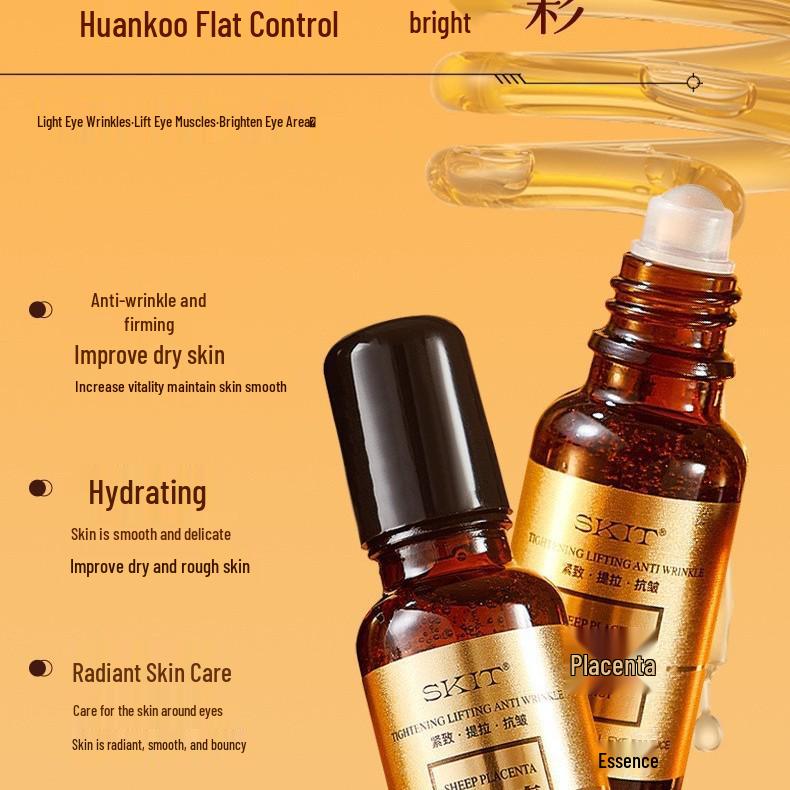 

SKIT Сироватка для очей з плацентою вівці: Есенція-ролер проти зморшок та для пружності