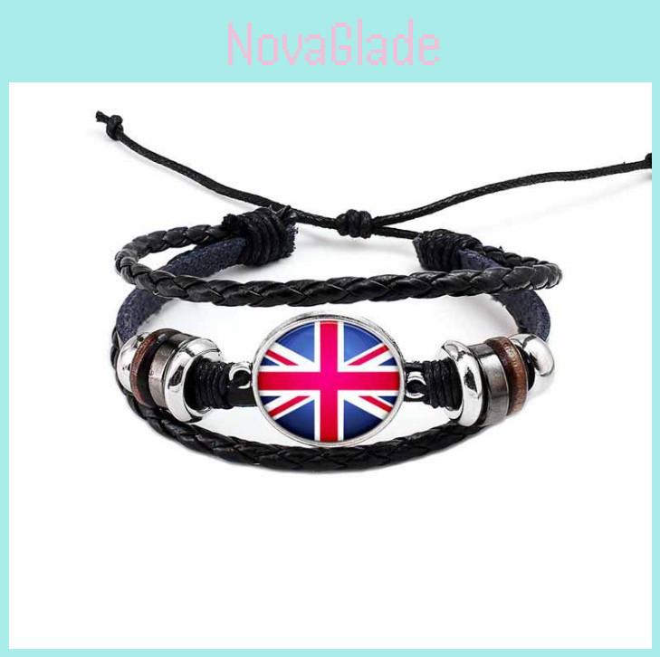 Creative Manwomen National Flag Exquisite Bracelet National Bracelet Flag