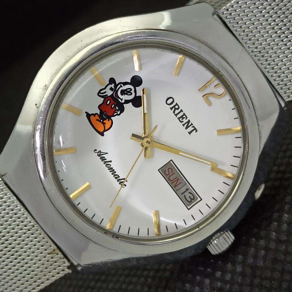 

Б/у ORIENT AUTO CARTOON DIAL JAPAN MENS WATCH a279099-1 Sku532a-a279099
