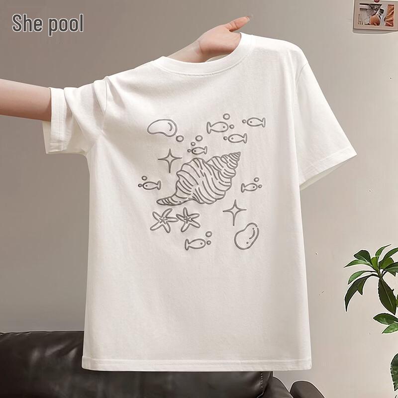 Women s Ocean Print Short-Sleeve T-Shirt L