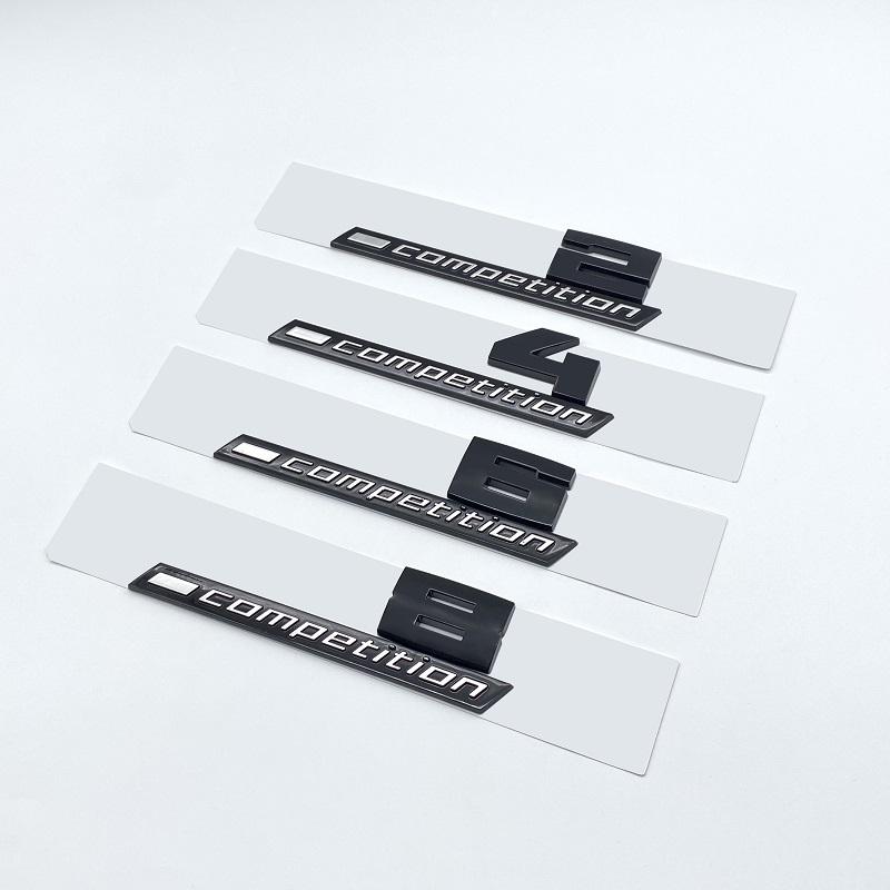 Giossy Black 3D ABS COMPETITION ABS Emblem Thunder Edition For BMW M1 M2 M3 M4 M5 M6 M8 Car Trunk Badge Sticker