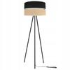FLOOR LAMP TRIPOD METAL LAMPSHADE 45CM BLACK