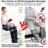 6 Modes Electric Leg Muscle Relaxer Air Compression Massage Boot Relieve Foot Fatigue Heating Leg Massager