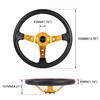 Universal 14inch 350mm Car Racing Steering Wheels Aluminium PU Deep Corn Dish Sport Drifting Steering Wheel STW020
