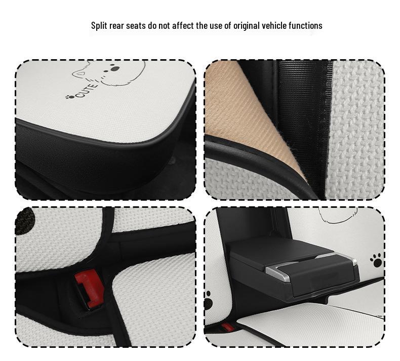 Cartoon West Highland Car Seat Cushion for BYD Seal 06 Yuan PLUS/Pro - Universal and Breathable, All-Season.