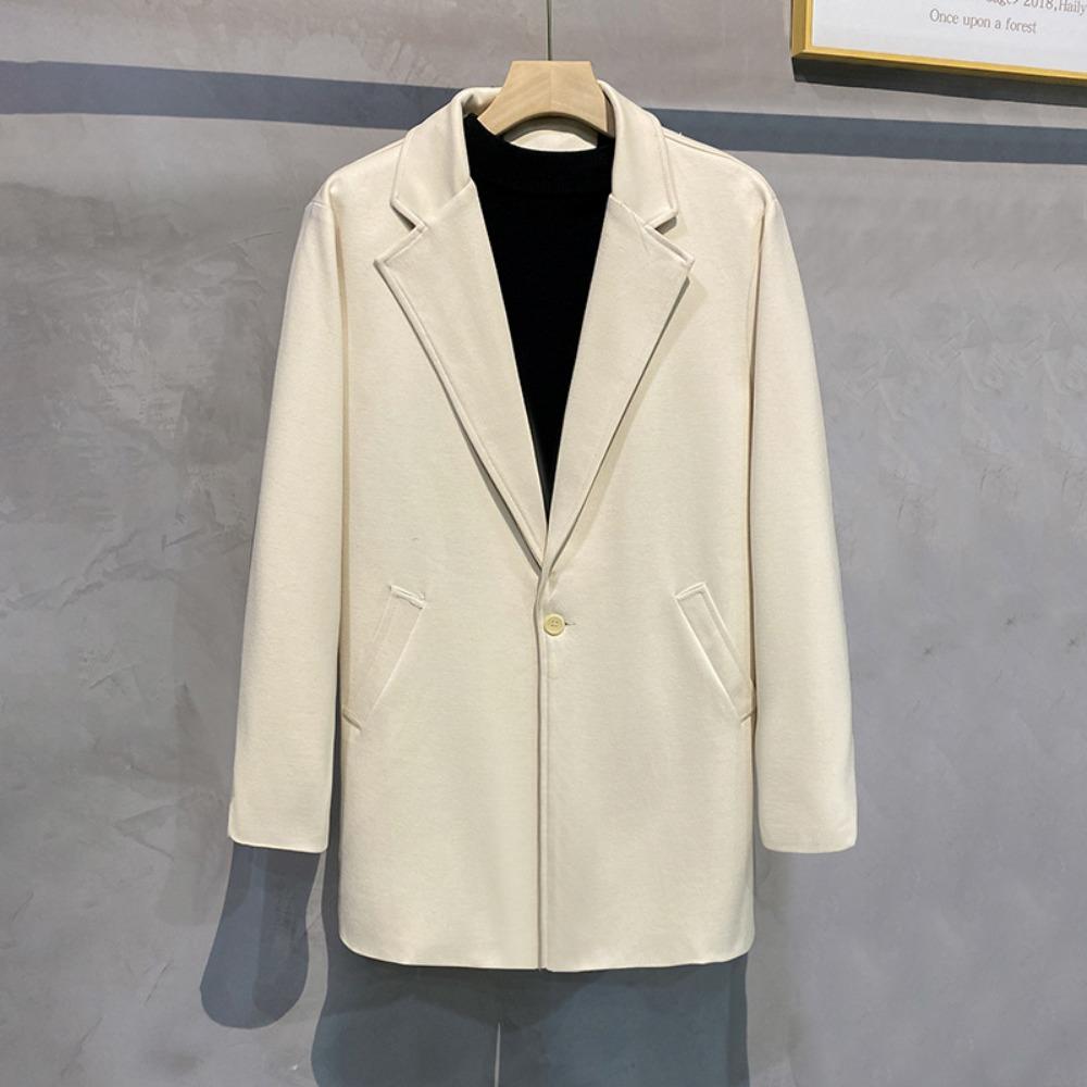 

Осень и зима новый шерстяной блейзер мужской повседневный костюм топ корейская версия модное шерстяное пальто куртка 4XL