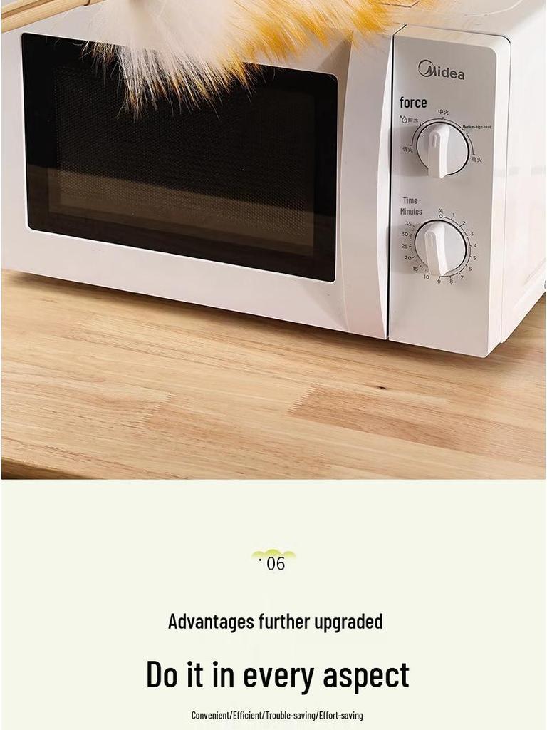Electrostatic Wool Duster for Spring Cleaning - Removes Dust from Household Surfaces and Ceilings