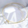 Simple Round Collar Women'S Necklace With Chain Handmade Diy Collar Stainless Steel Jewelry Material Vl534-535