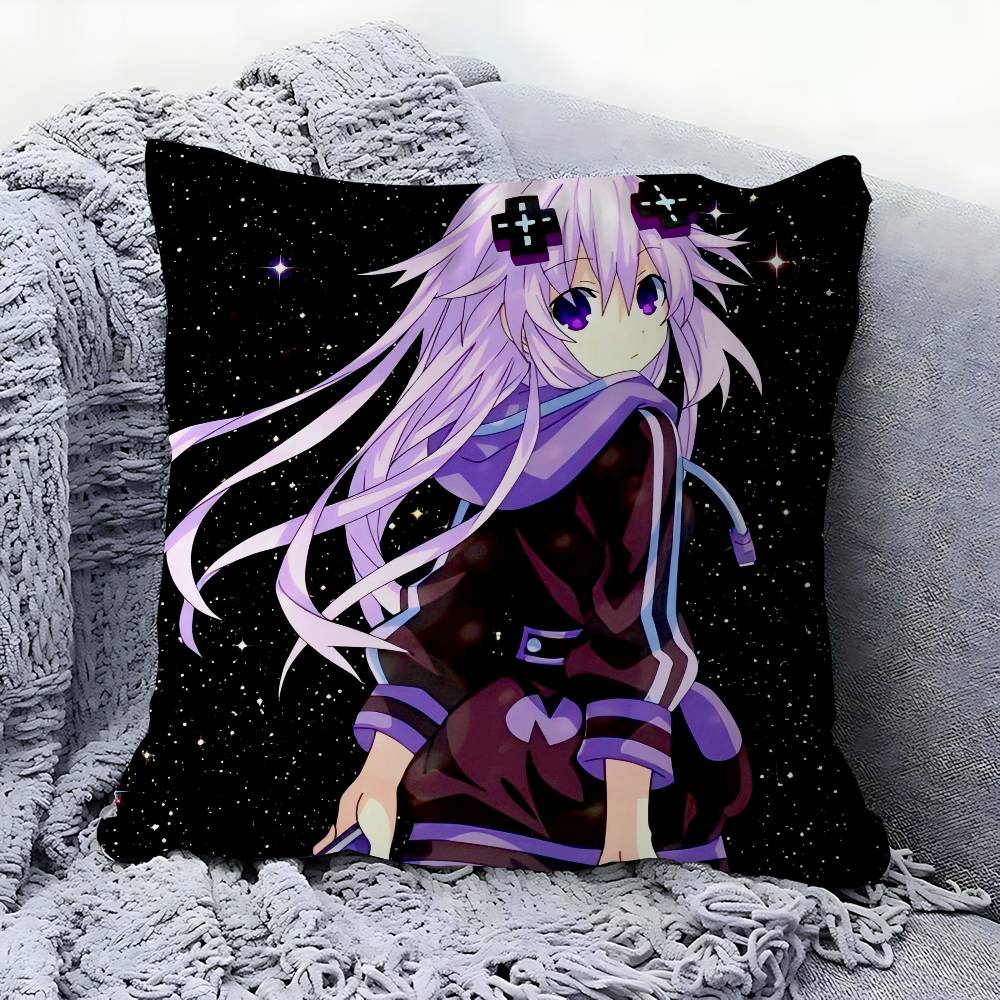 

Anime Characters Neptune Pillow Cover For Bedroom Room And Living Room Sofa Decorative Cushion Cover 16x16Inch