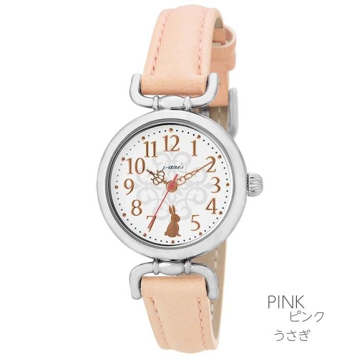 J-AXIS Animal Antique Watch Rabbit Women's Pink HL194-PI