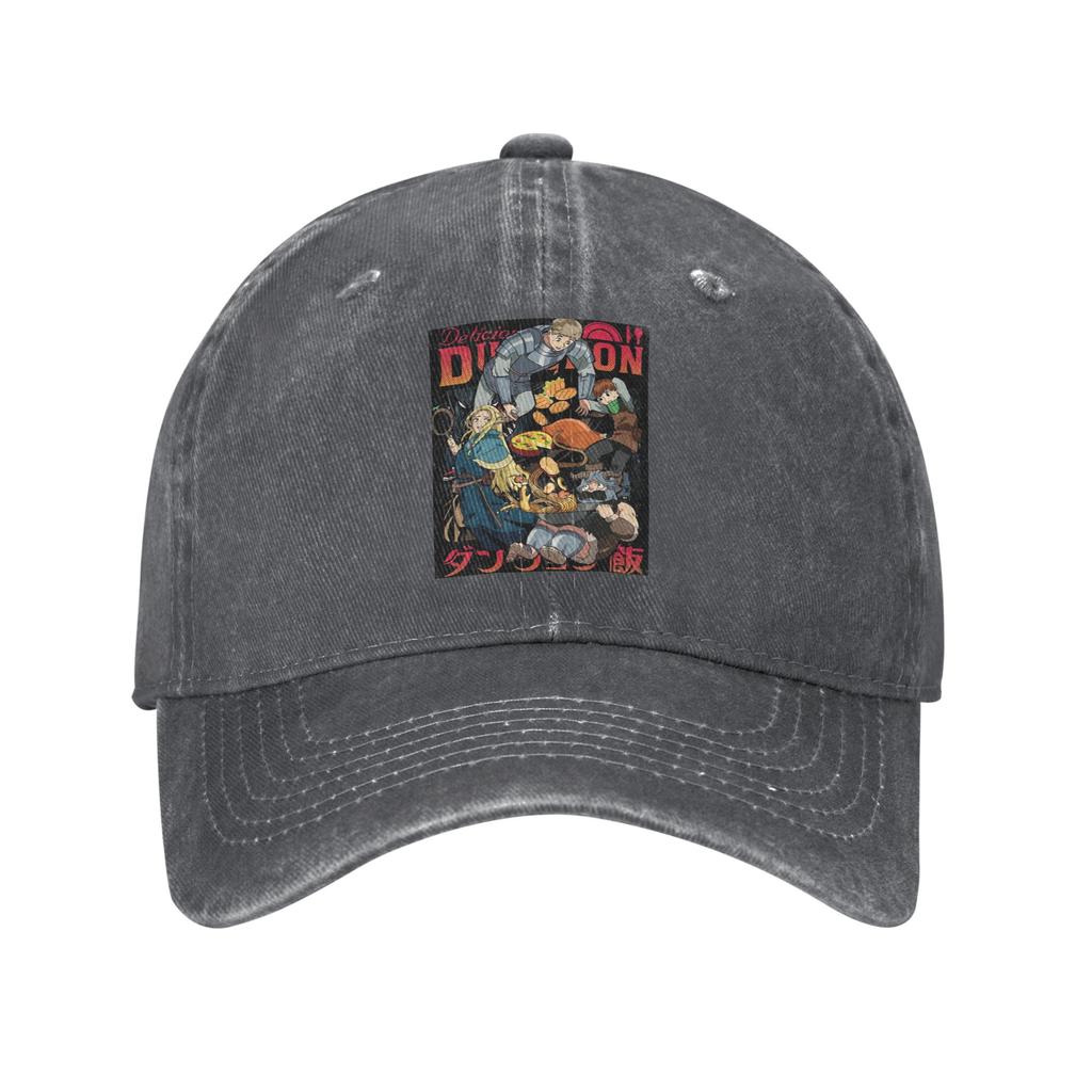 Delicious In Dungeon Senshi Cooking Anime Denim Cap Casual Baseball Caps Adjustable Hat Summer Unisex Baseball Hats
