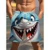 Fashionable Comfortable Plus Size Drawstring Loose 3D Shorts Men Creative Colorful Summer Leisure Holiday Cool Daily Versatile Shorts