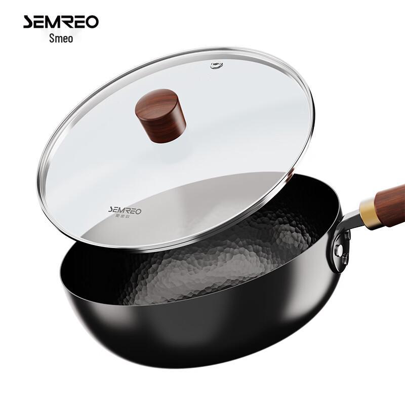 SMEO Hammered Iron Stir-Fry Pan