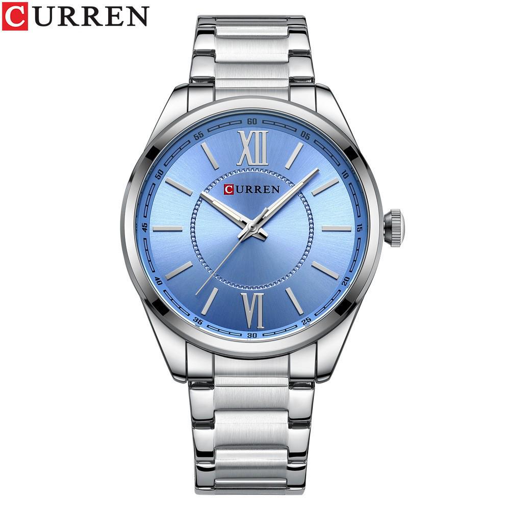 CURREN 8423 Men's Waterproof Quartz Watch with Slim Steel Band