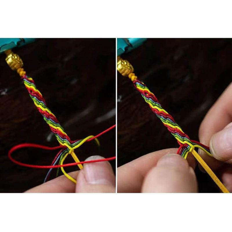 Eye Catching Colorful Braideds Bracelet Hand Woven Hand String Hand Accessory
