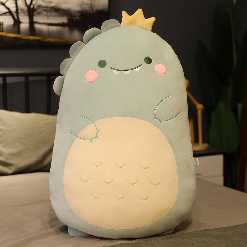 Dinosaur Plush Cushion: Soft Sleeping Backrest & Side Pillow Toy Gift
