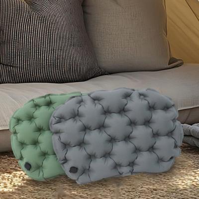 Tragbares aufblasbares Sitzkissen faltbar 3D-Luftsitzkissen wasserdicht bequem Campingstuhlkissen für Outdoor-Reisen