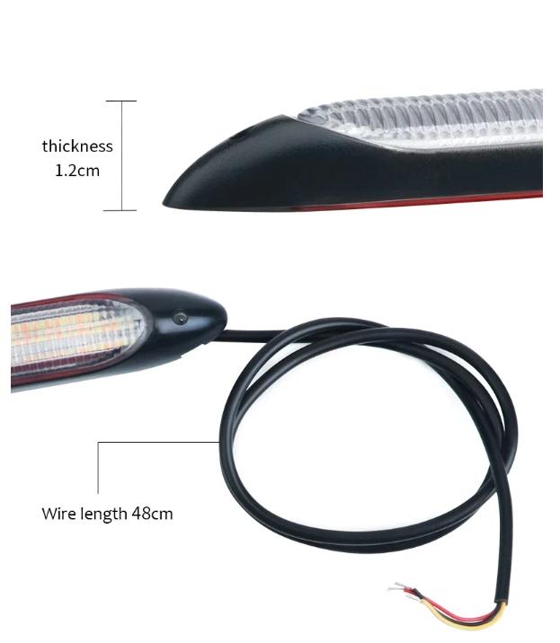 Car DRL LED Daylight, Yellow Cycle, White Turn Signal, Waterproof Headlight Lane, Serial Lamp, Universal, 2pcs.