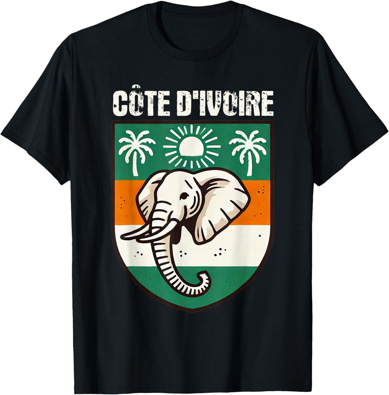 Côte d Ivoire Coat Of Arms Wear Ivory Coast Flag T-Shirt XXXXL