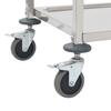 3 Tier Serving Trolley 95 x 45 x 83.5 cm Stainless Steel