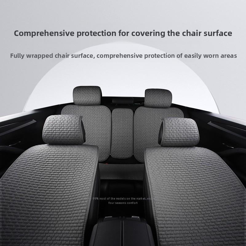Universal Car Seat Cover Four Season Auto Flax Breathable Anti-Slip Covers for Car Seats Cover Protection Cars Seats Covers