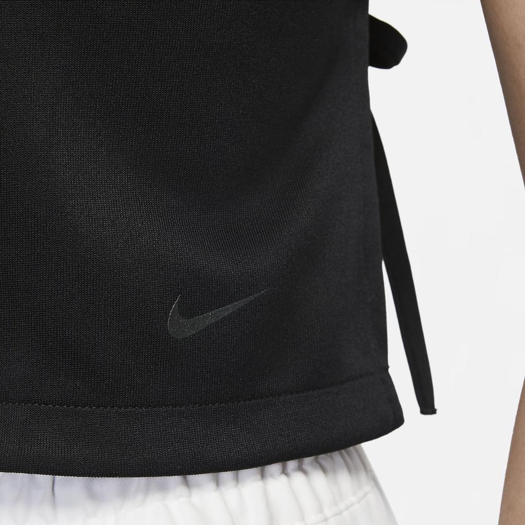 Nike Einfarbiges Markenlogo Gestricktes Enges Tanktop Damen Tops Schwarz DA3121-010