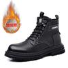 Martin Boots 2025 Winter New Snow Boots Men's Velvet Warm Northeast Cotton Shoes Trendy Shoes