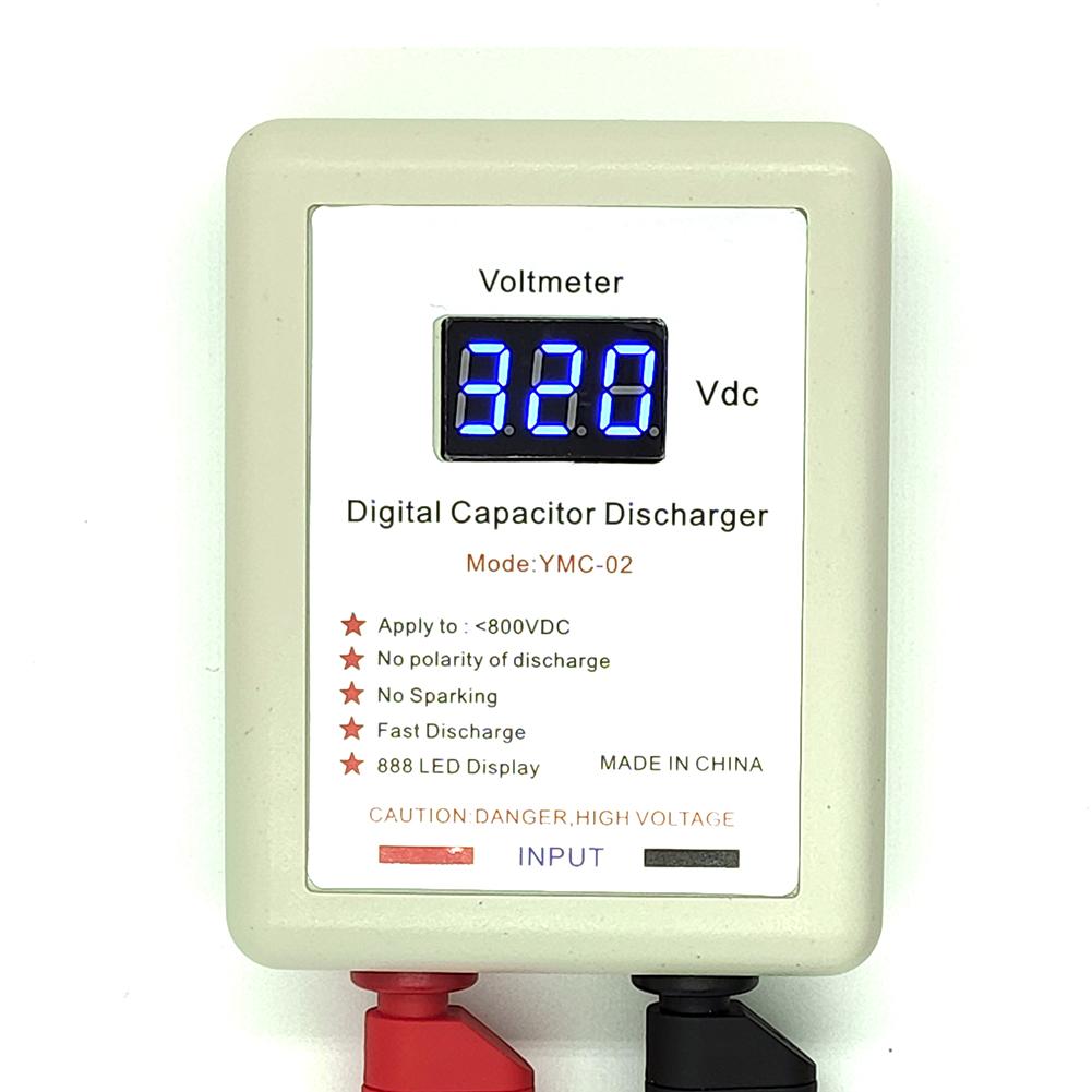 1set Condenser Arrester Body With Antifreeze PVC Probe 800V Digital Capacitor Fast Discharger High Voltage Discharge Tools